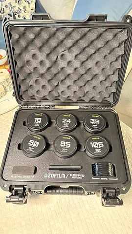 DZOFILM Vespid Prime II Lenses in Protective Case