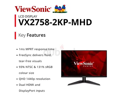 ViewSonic Gaming Monitor VX2758-2KP-MHD