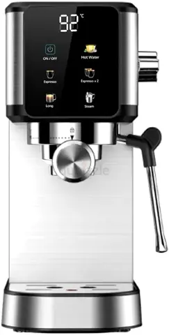 Aeomjk Espresso Machine Coffee,20 Bar Pump Espresso Machine with Milk Frother (1 year warranty) CM-5