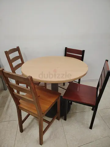 Round table with chairs