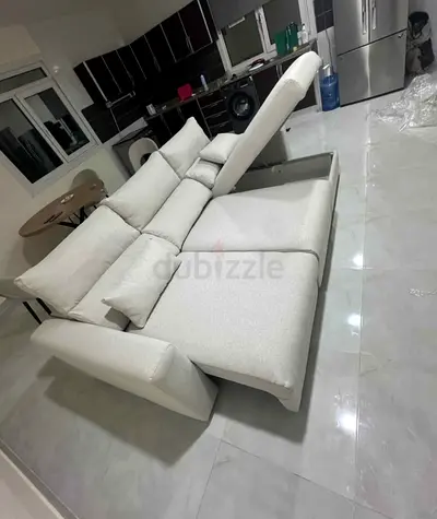Ikea eskilstuna L shape sofa bed with storage beige colour