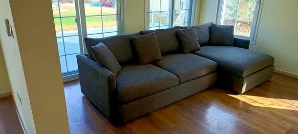 Cratebarrel lounge deep L shape sofa