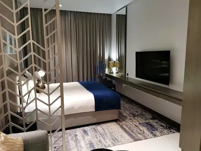 Elegant Studio with Pool & Canal View | Fully Furnished | Available April