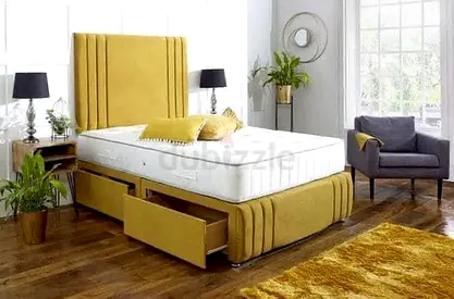 Brand New Luxury Queen Size Fully Custom Made Bedframe with 2 Drawers