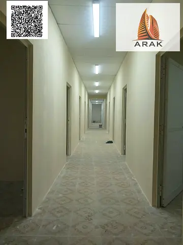 Workers' camp for annual rent in Ajman Industrial Area, including bills. An excellent opportunity for investors and businessmen.