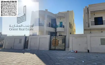 The Villa in Ajman At Al Helio2 G+1+Roof 5 Master Rooms, Majlis, 2 Hall, Big kitchen, Fountain, Housh With Garden, Balcony, And Maid Room With Wishing