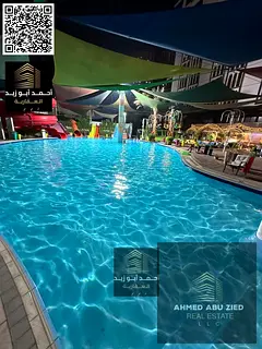 1 Bedroom Hall Apartment with Kitchen Appliances, Gym, Swimming Pool and Aqua Park for Annual Rent i