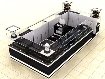 Modern Minimalist Retail Display Kiosk