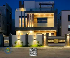 For sale: Modern villa with 6 bedrooms and a roof terrace in Al Zahia, Ajman. Freehold to all nation