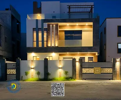 For sale: Modern villa with 6 bedrooms and a roof terrace in Al Zahia, Ajman. Freehold to all nationalities, bank financing