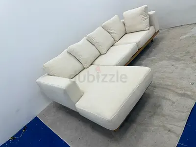 Amazing condition west elm beige color lshape sofa