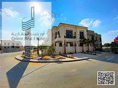 Villa for sale in Ajman, Al Yasmin area. The villa consists of 5 master bedrooms, a majlis, 2 living