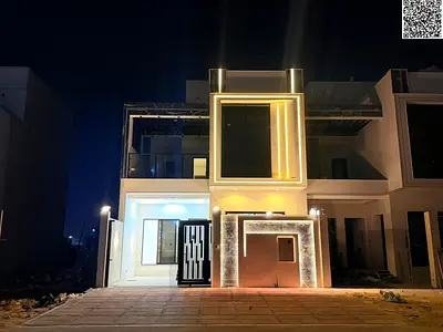 Villa for sale in Ajman, Al Yasmin area, including registration fees. 4 master bedrooms, freehold ownership for all nationalities.