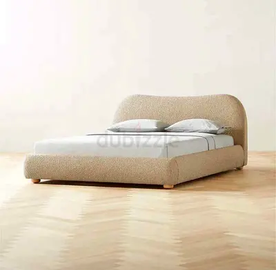 Stylish Bed with Soft Fabric Finish