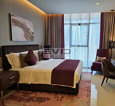 High-Floor Studio Apartment | Aykon Tower B – Canal & Community View