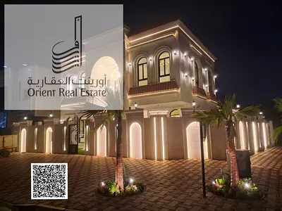Villa for sale at Ajman. Al Helio2  ,5 master room, majlis, 2 hall and maid room , 0 down payment freehold