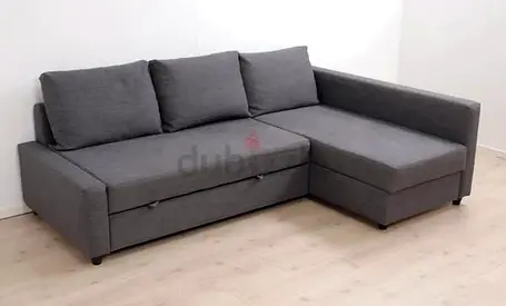 Stylish Gray L-Shaped Sofa with Storage