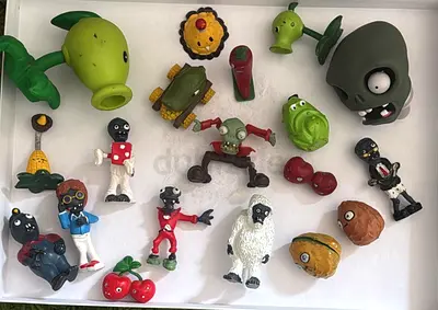 Collection of Plants vs. Zombies Action Figures