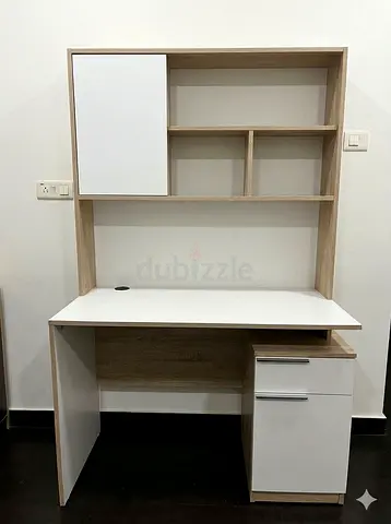 Modern Study Table with Storage