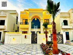 Luxury Villa for Sale in Al Helio – Ajman, 6 Bedrooms, 2 Lounges, Main Street, 25m Setback
