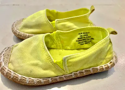 Yellow Green Kids Shoes