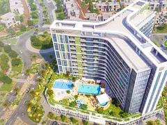 Pool &amp; community view large 1 bhk