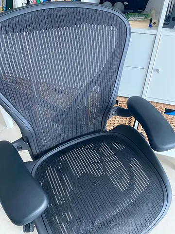 .Size B Herman Miller Aeron Chair Fully Adjustable Black