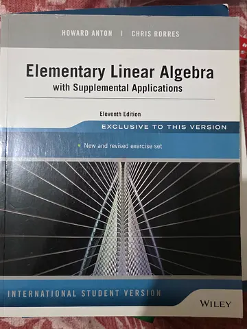 Elementary Linear Algebra with Supplemental Applications (11th Edition) by Howard Anton  Chris Rorr