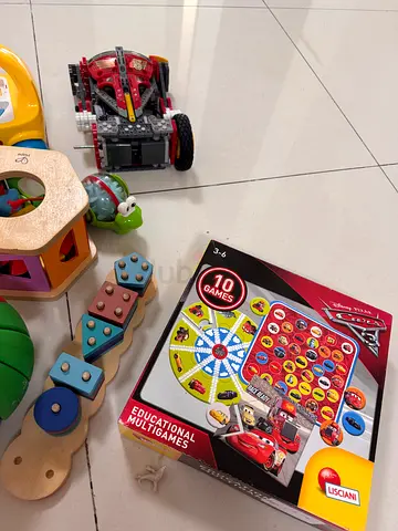 Wooden educational Toddler toys for sale - in a good condition, all toys in 45 Dhs- Al reem island