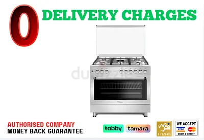 Super General 90X60 Cm 5 Burner Cooking Range with Turbo Fan - 1 Year Warranty