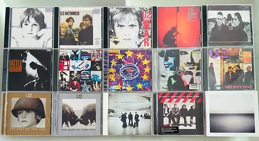 15 U2 Music CD’s