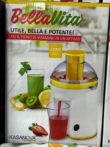 BellaVita Juicer - 12000 RPM Power for Fresh Juices