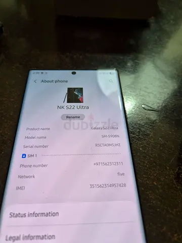 Samsung Galaxy S22 Ultra - Like New Condition - Single Sim