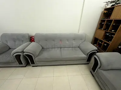 Comfortable Gray Sofa Set