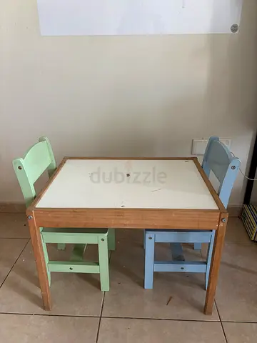 IKEA Kids Wooden Table and potter barn Chairs Set