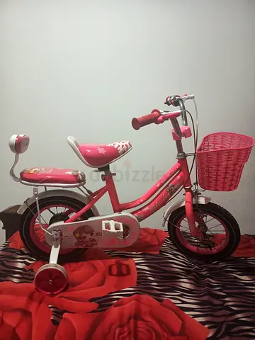 Pink Kids Bicycle with Basket