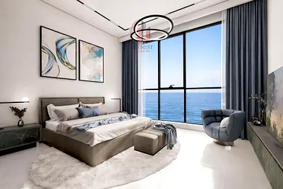 Investment 2 Bedroom Apartment with Direct Al Khan Lagoon View and 2028 Handover in marsa AL arab