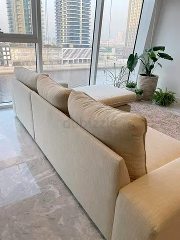 IKEA Kivik L Shape Sofa Beige Excellent condition