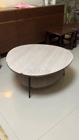 Modern Round Coffee Table with side tables