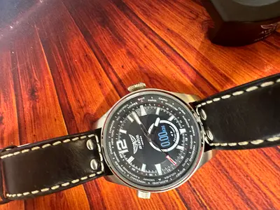 Aviator F-Series Mark 2 Hybrid Smart Watch – Stainless Steel – GMT/World Time