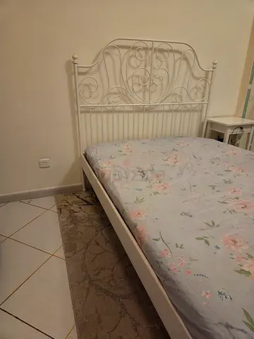 Ikea leirvik bed frame, including mattress.