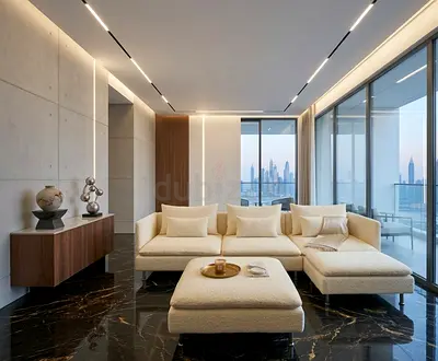 Spacious Living Room Sofa Generous seating area with plush back cushions, left/right reversible L-sh