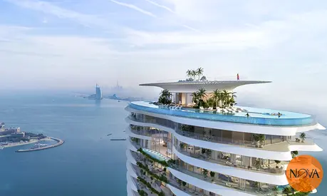 A distinctive penthouse apartment with full sea and Palm Jumeirah views in COMO Residences, close to the handover date.