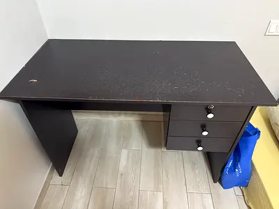 Wooden Study Desk with Drawers