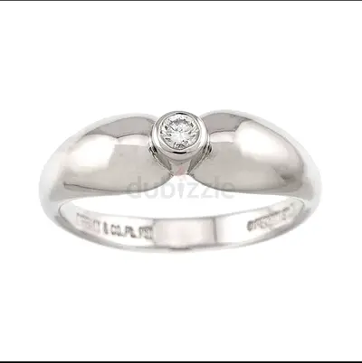 Tiffany  co. Diamond Platinum ring