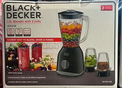 Black+Decker 1.5L Blender with 2 Mills
