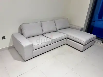 IKEA Kivik L Shape Sofa Beige Excellent Condition