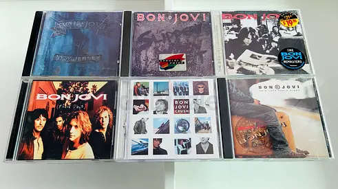 6 Bon Jovi Music CD’s