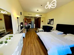 Wooden Flooring Apartment || Newly Furnished Studio || Amazing Lake and Pool View || Near Me'ais
