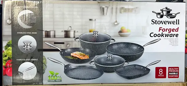 Stovewell 8-Piece Forged Cookware Set